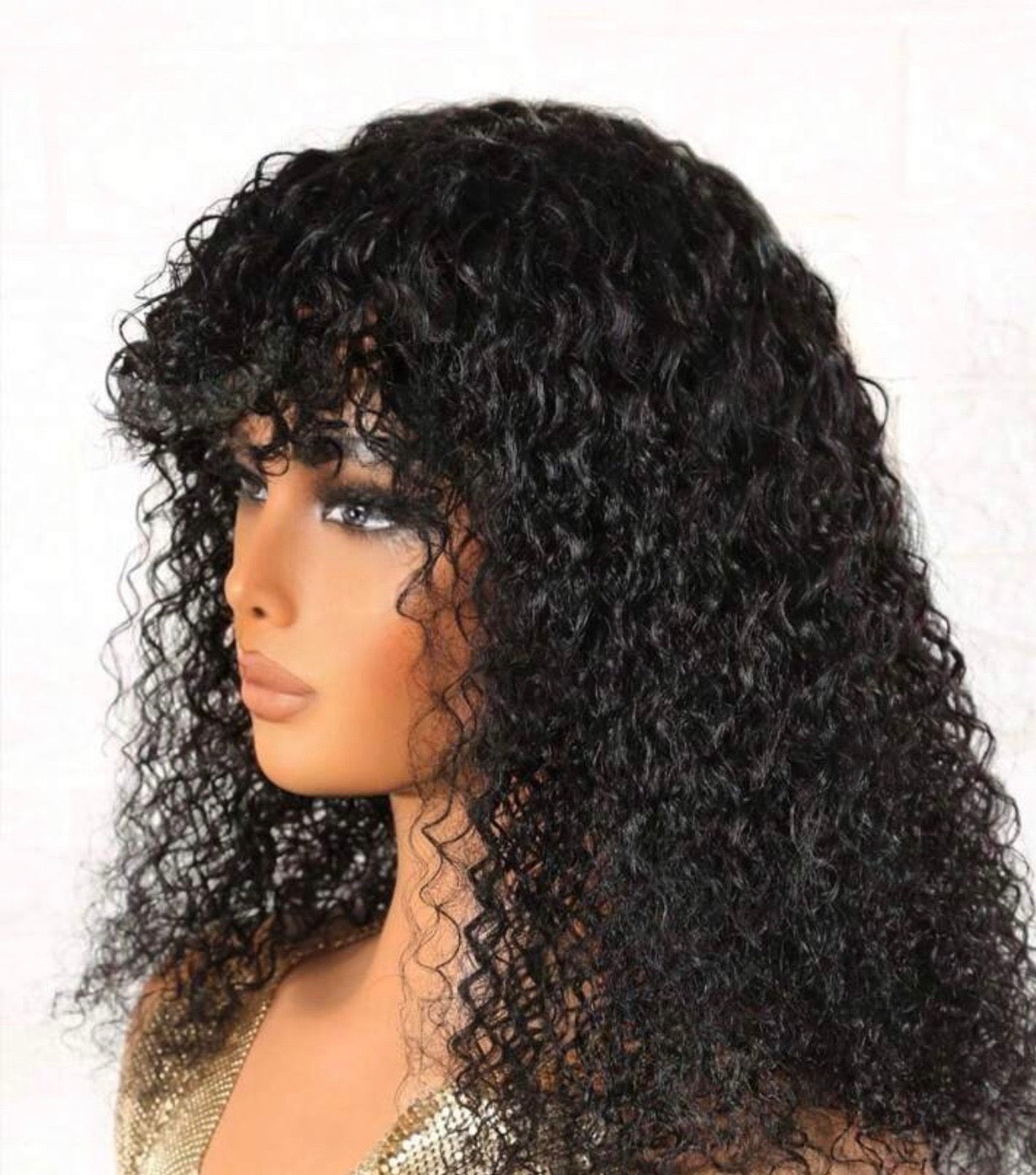 16inch curly human hair